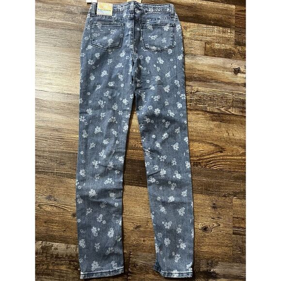NWT Vigoss Skinny Jeans Size 12 Girls High Rise Super Stretch Adjustable Waist - Picture 2 of 4